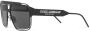 Dolce & Gabbana Eyewear Zonnebril met vierkant montuur Zwart - Thumbnail 2