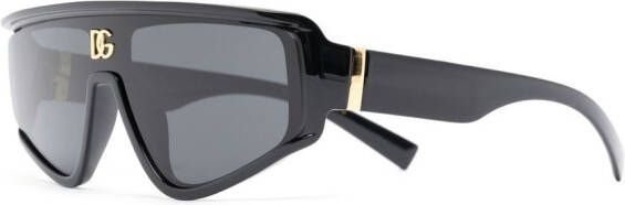 Dolce & Gabbana Eyewear Zonnebril met vierkant montuur Zwart
