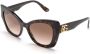 Dolce & Gabbana Eyewear Zonnebril met vlinder montuur Bruin - Thumbnail 2