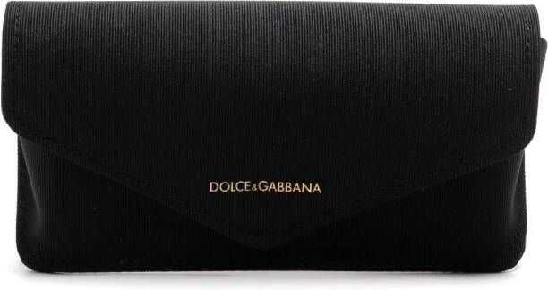 Dolce & Gabbana Eyewear Zonnebril met vlinder montuur Bruin