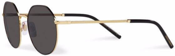 Dolce & Gabbana Eyewear Zonnebril met zeshoekig montuur Grijs