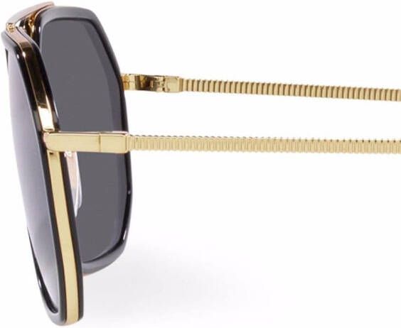 Dolce & Gabbana Eyewear Zonnebril met zeshoekig montuur Zwart