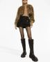 Dolce & Gabbana faux-fur cropped jacket Bruin - Thumbnail 3