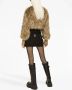 Dolce & Gabbana faux-fur cropped jacket Bruin - Thumbnail 4
