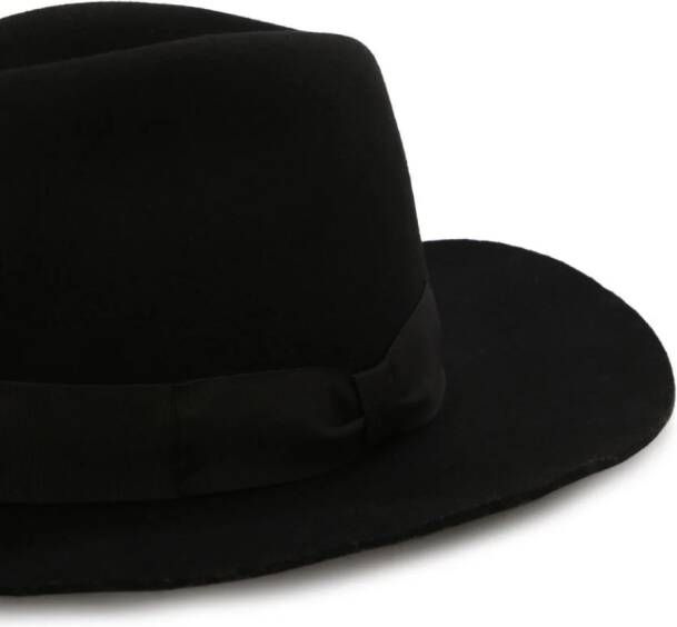 Dolce & Gabbana Fedora hoed van scheerwol Zwart