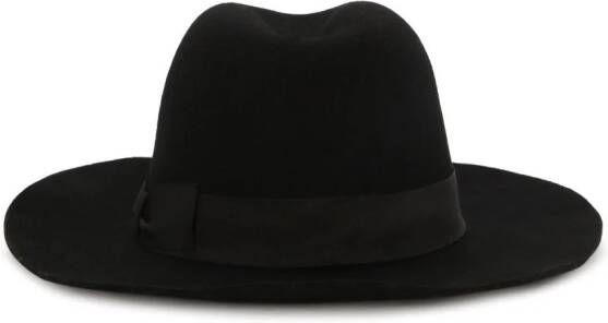 Dolce & Gabbana Fedora hoed van scheerwol Zwart
