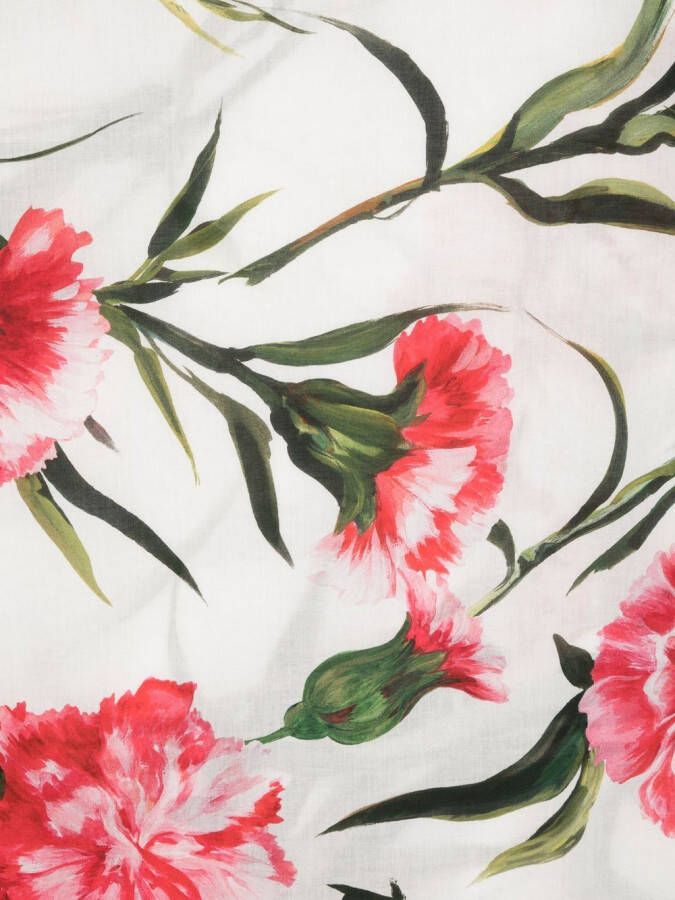 Dolce & Gabbana Sjaal met bloemenprint Roze