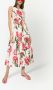 Dolce & Gabbana Midi-jurk met bloemenprint Wit - Thumbnail 2