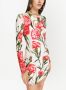 Dolce & Gabbana Mini-jurk met bloemenprint Wit - Thumbnail 5