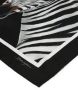 Dolce & Gabbana Twill sjaal met zebraprint Zwart - Thumbnail 3