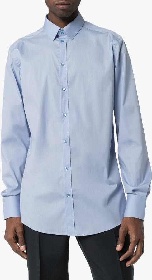 Dolce & Gabbana Geplooid overhemd Blauw