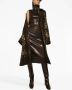 Dolce & Gabbana Geplooide jurk Bruin - Thumbnail 2