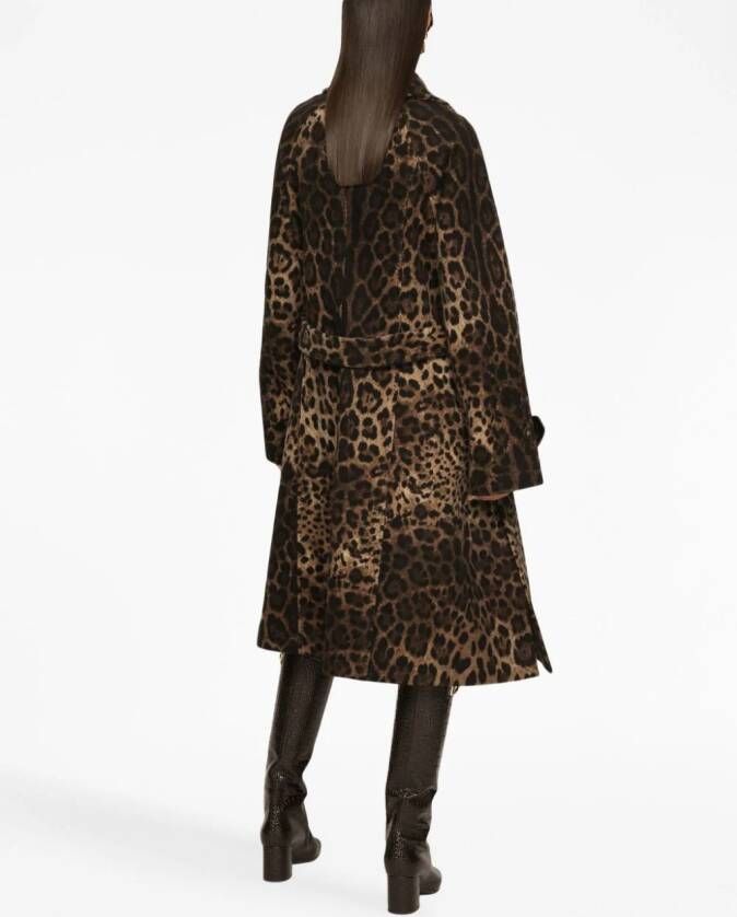Dolce & Gabbana Geplooide jurk Bruin