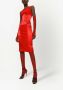 Dolce & Gabbana Satijnen midi-jurk met korsetdetail Rood - Thumbnail 2