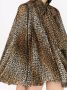 Dolce & Gabbana Geplooide mini-jurk Bruin - Thumbnail 5