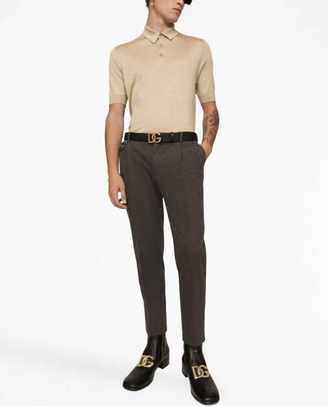 Dolce & Gabbana Geplooide pantalon Grijs