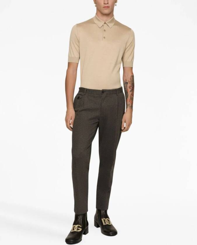 Dolce & Gabbana Geplooide pantalon Grijs