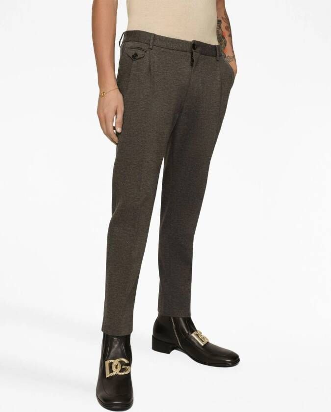 Dolce & Gabbana Geplooide pantalon Grijs