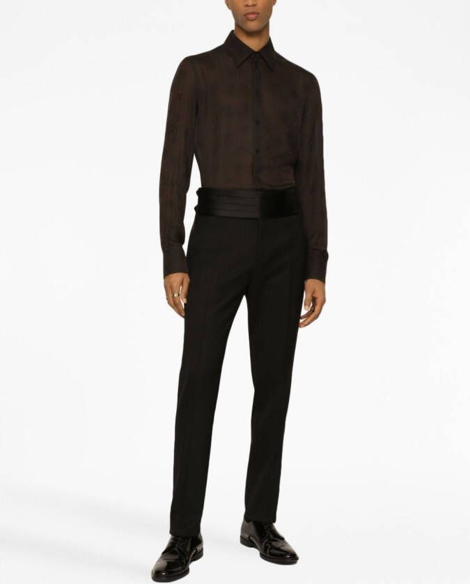 Dolce & Gabbana Geplooide pantalon Zwart