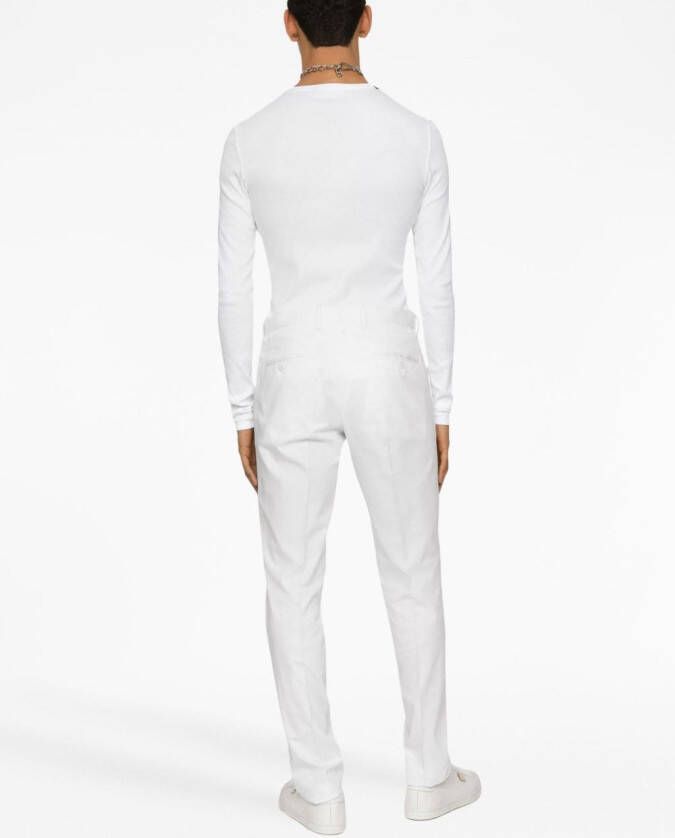 Dolce & Gabbana Geplooide pantalon Wit