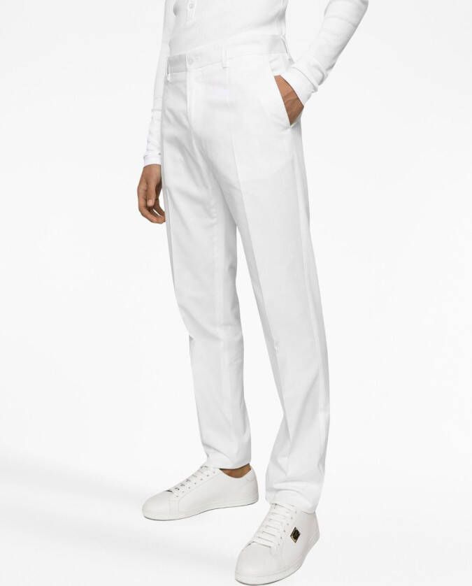 Dolce & Gabbana Geplooide pantalon Wit