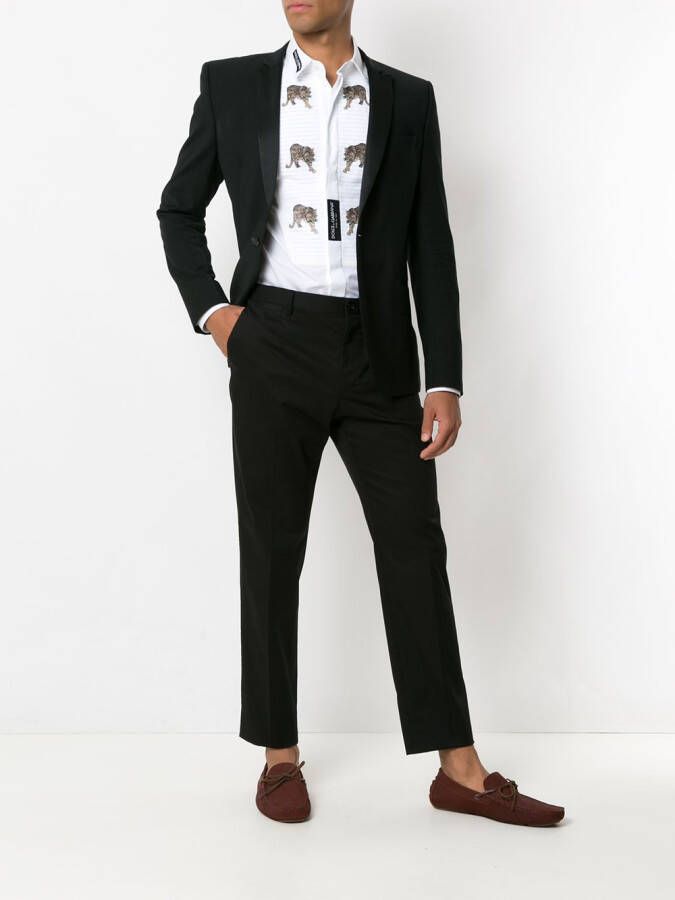 Dolce & Gabbana Geplooide pantalon Zwart