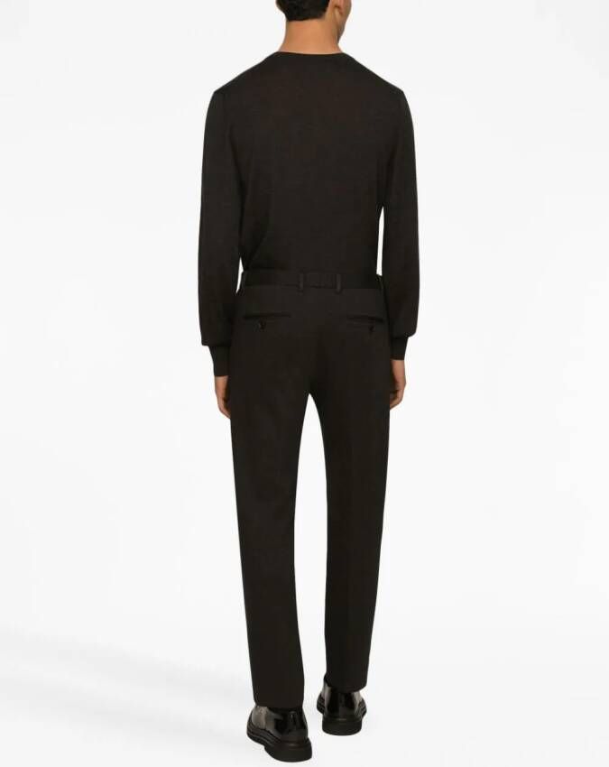Dolce & Gabbana Geplooide pantalon Zwart
