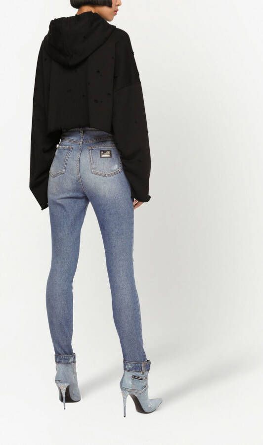 Dolce & Gabbana Grace gerafelde skinny jeans Blauw