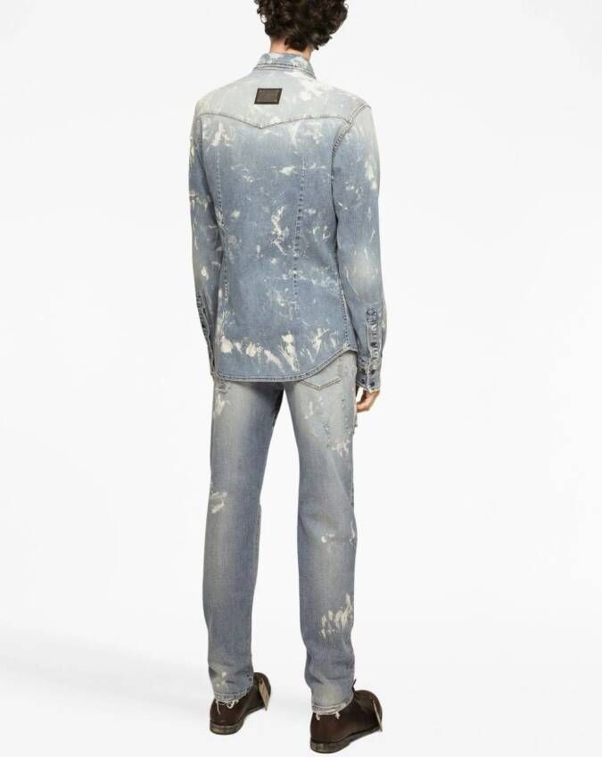 Dolce & Gabbana Gerafelde jeans Blauw