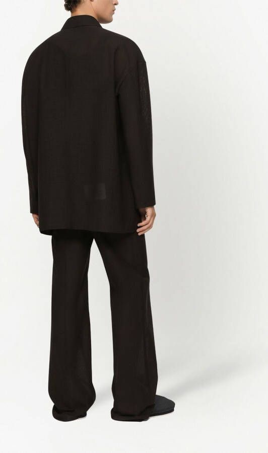 Dolce & Gabbana Blazer met logopatch Zwart