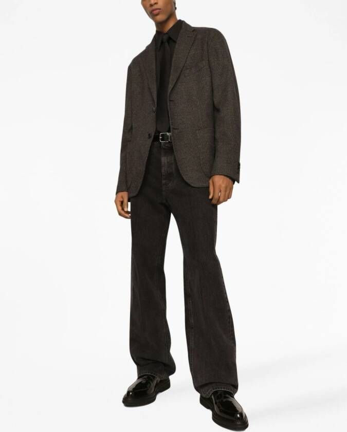 Dolce & Gabbana Geruite blazer Zwart