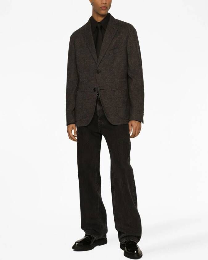 Dolce & Gabbana Geruite blazer Zwart