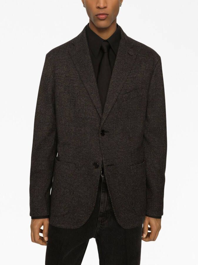 Dolce & Gabbana Geruite blazer Zwart