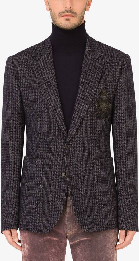 Dolce & Gabbana Geruite blazer Zwart