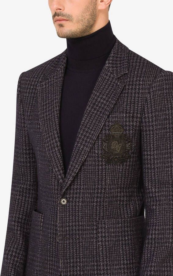 Dolce & Gabbana Geruite blazer Zwart