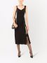 Dolce & Gabbana Mouwloze midi-jurk met veters Zwart - Thumbnail 2