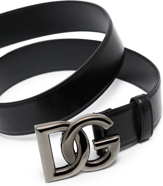 Dolce & Gabbana Gespriem met DG logo Zwart
