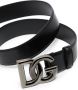 Dolce & Gabbana Gespriem met DG logo Zwart - Thumbnail 3