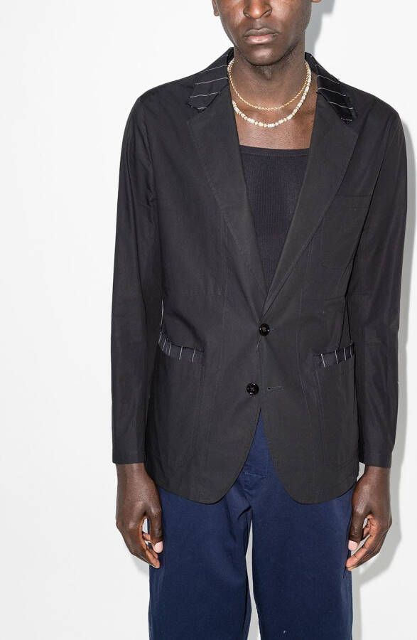 Dolce & Gabbana Gestreepte blazer Zwart