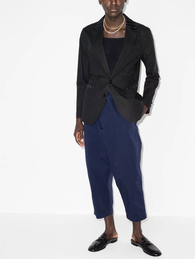 Dolce & Gabbana Gestreepte blazer Zwart
