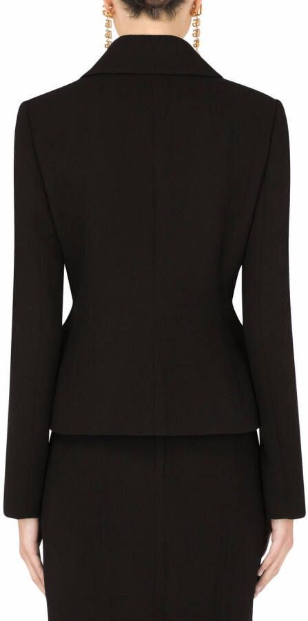 Dolce & Gabbana Blazer met enkele rij knopen Zwart