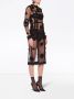 Dolce & Gabbana Getailleerde midi-jurk Zwart - Thumbnail 3