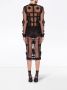 Dolce & Gabbana Getailleerde midi-jurk Zwart - Thumbnail 4