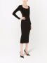 Dolce & Gabbana Trui met diepe ronde hals en veters Zwart - Thumbnail 2