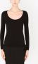 Dolce & Gabbana Trui met diepe ronde hals en veters Zwart - Thumbnail 3