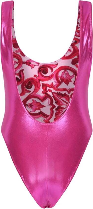 Dolce & Gabbana Glanzend badpak Roze