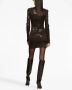 Dolce & Gabbana Glanzende jurk Bruin - Thumbnail 4