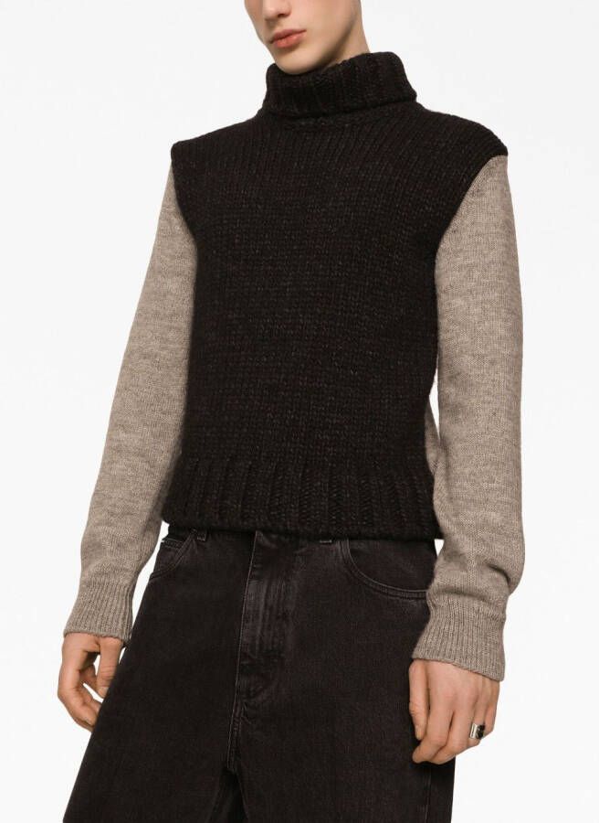 Dolce & Gabbana Grofgebreide trui Zwart