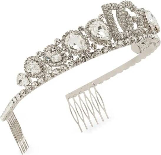 Dolce & Gabbana Haarband verfraaid met kristallen Zilver