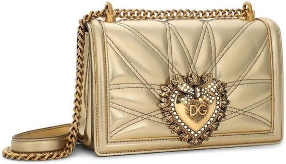 Dolce & Gabbana Devotion medium schoudertas Goud